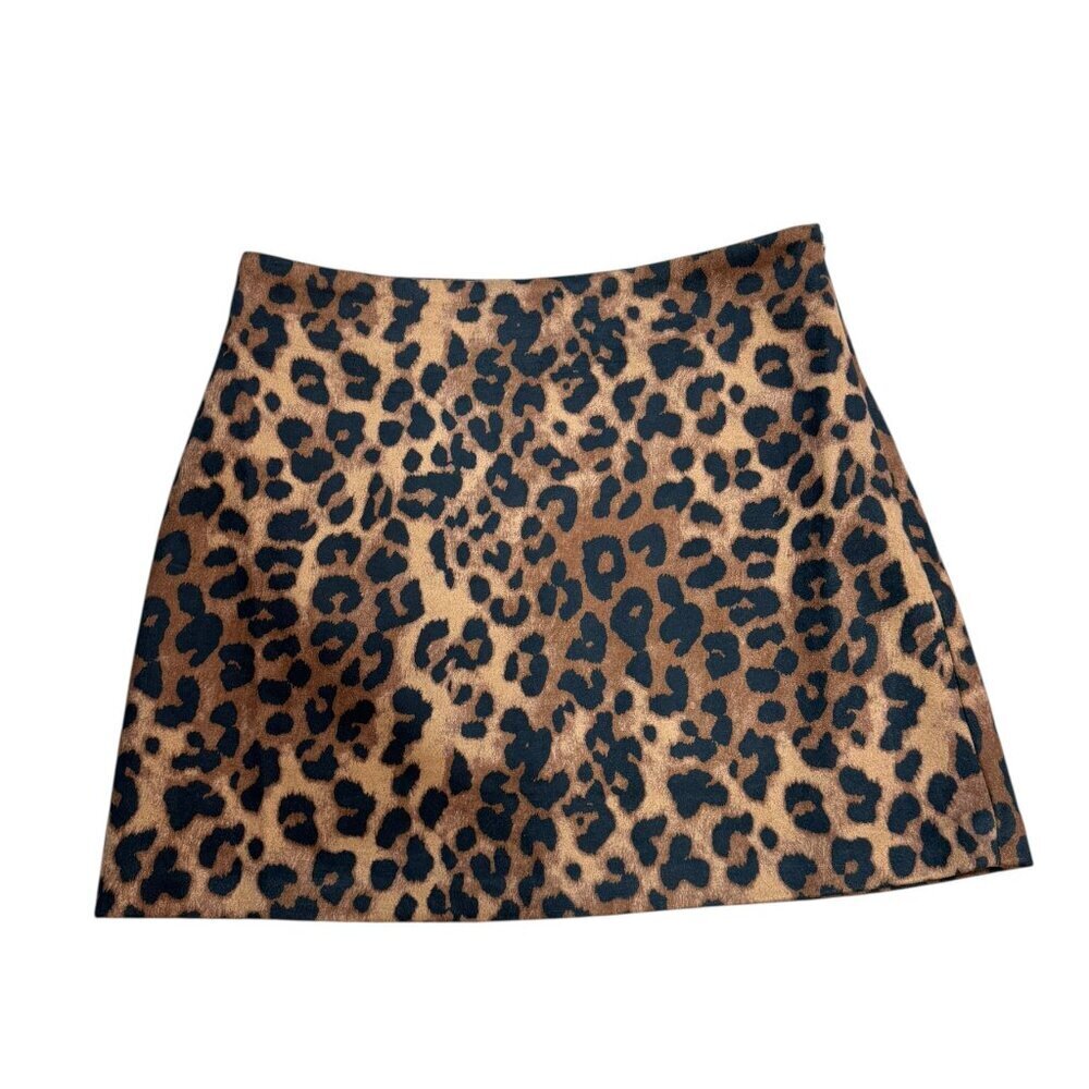 Lucy Paris Leopard Mini Skirt Size S NWT – Brown & Black Animal Print